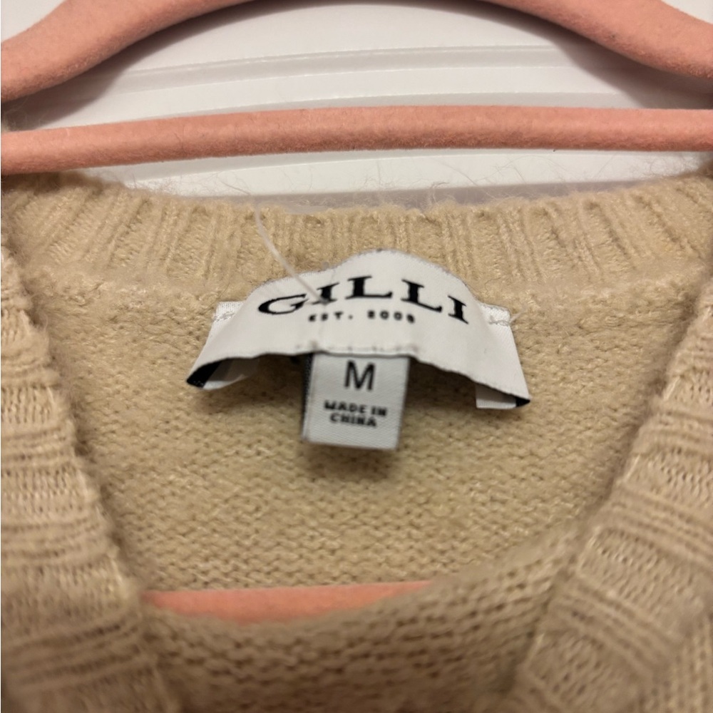 Gilli Beige Long Sleeve Dress - Picture 2 of 3